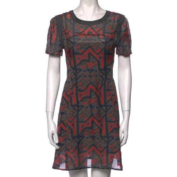 Marc Jacobs Dresses & Skirts - Vintage Marc by Marc Jacobs grey & red silk dress, Size M US 6